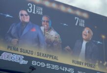 Publicidad sobre fatídica fiesta de Rubby Pérez en Jet Set permanece sobre las ruinas; piden levantar monumento