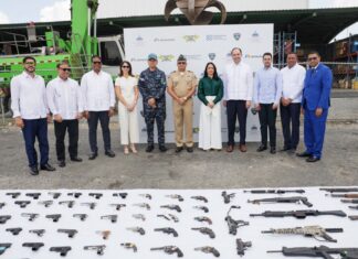 Director general PN participa en destrucción de 14,699 armas para fortalecer la seguridad ciudadana
