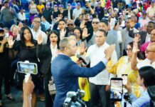 PLD juramenta multitudinario movimiento cristiano en acto en el DN