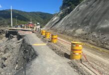 Cierre total temporal en carretera Ocoa para construcción de paso provisional