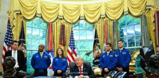 Trump recibe a astronautas de Artemis II tras histórica misión a la órbita lunar