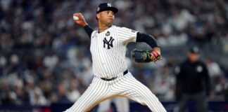 Gil domina y Stanton despierta en blanqueada de Yankees sobre Boston